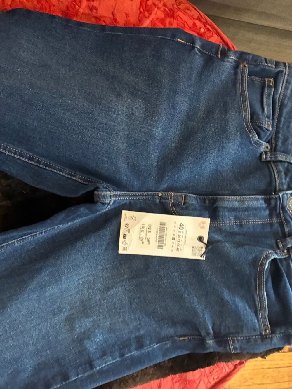 BLUE MINI FLAIR ZARA JEANS